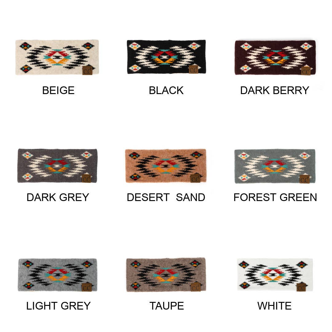 Southwestern Aztec Print Head Wrap