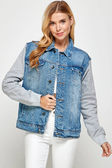 Denim Hoodie Jacket