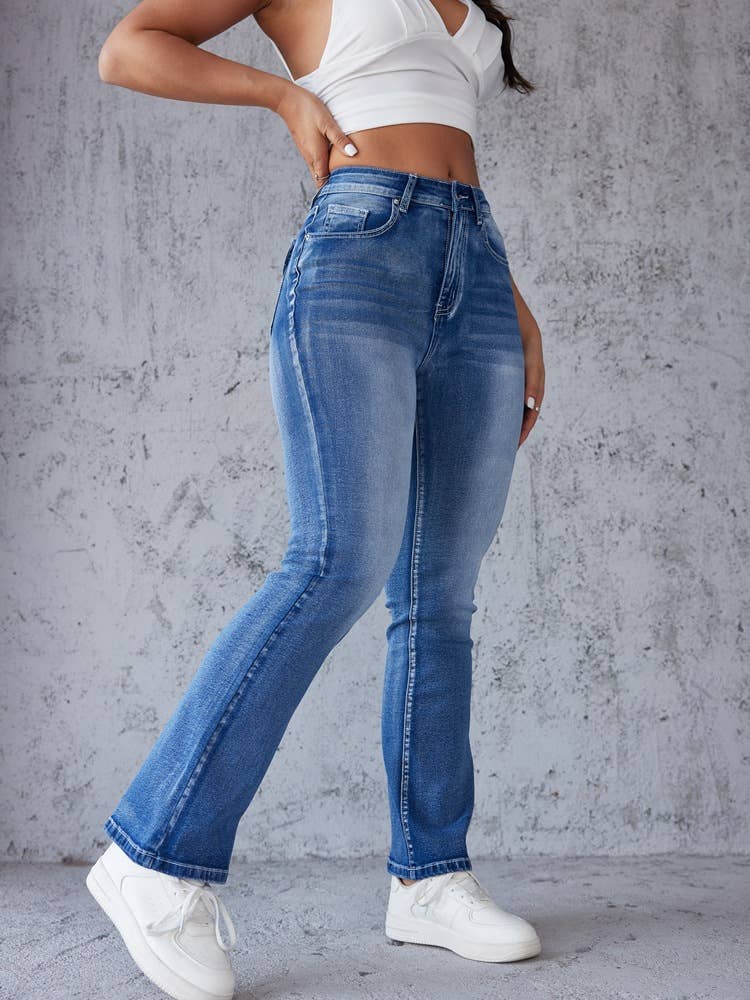 Slim-Fit Flared Pants Jeans