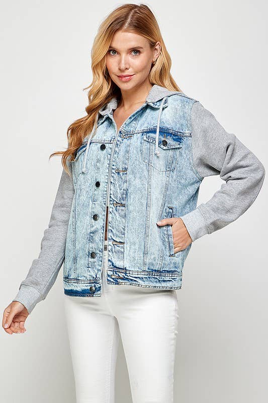 Denim Hoodie Jacket