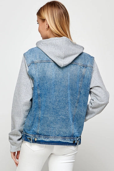 Denim Hoodie Jacket