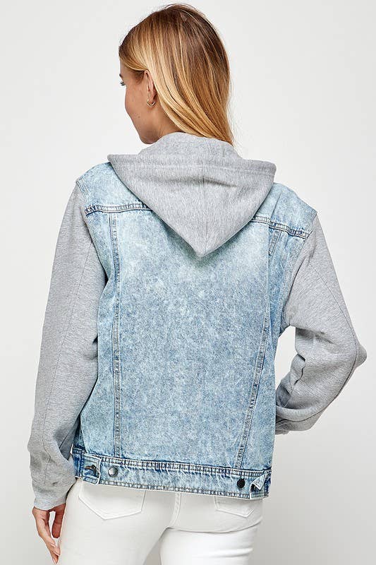 Denim Hoodie Jacket