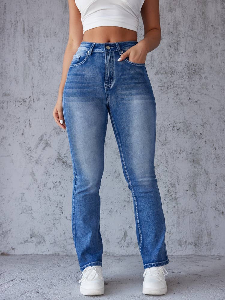 Slim-Fit Flared Pants Jeans